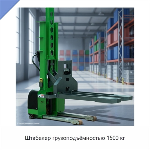 Штабелер грузоподъёмностью 1500 кг