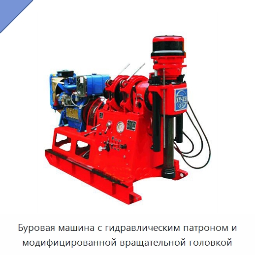 Буровая машина с гидравлическим патроном и модифицированной вращательной головкой — Испытательное оборудование