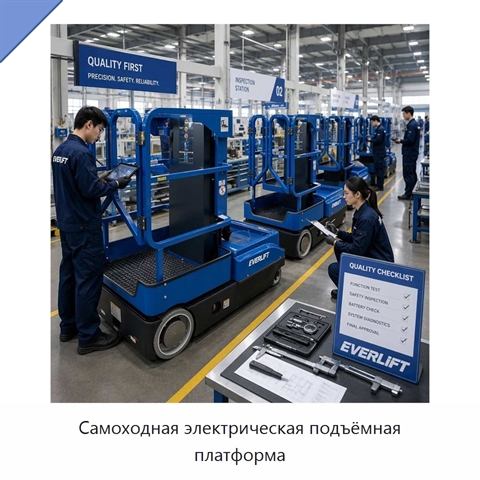 Самоходная электрическая подъёмная платформа