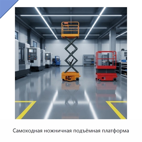 Самоходная ножничная подъёмная платформа