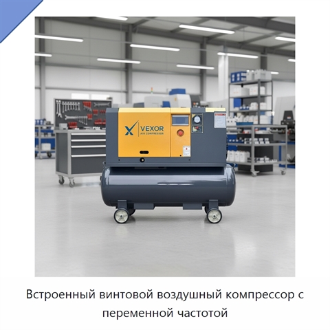 Встроенный винтовой воздушный компрессор с переменной частотой
