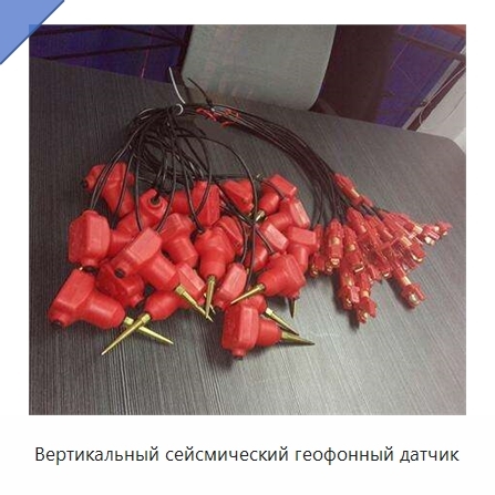 Вертикальный сейсмический геофонный датчик