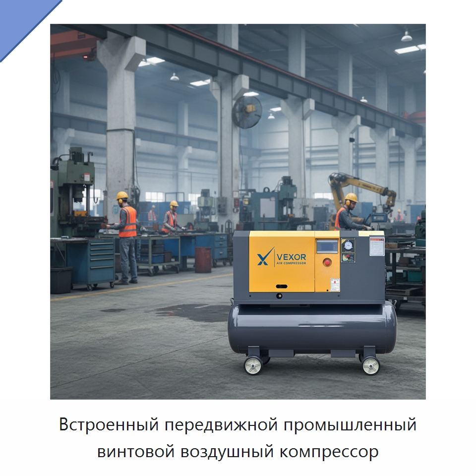 Встроенный передвижной промышленный винтовой воздушный компрессор — Промышленные компрессоры