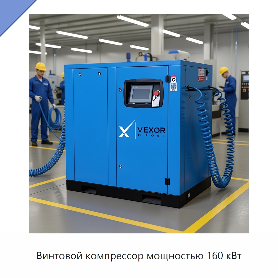 Винтовой компрессор мощностью 160 кВт — Промышленные компрессоры