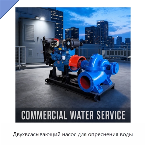 Двухвсасывающий насос для опреснения воды