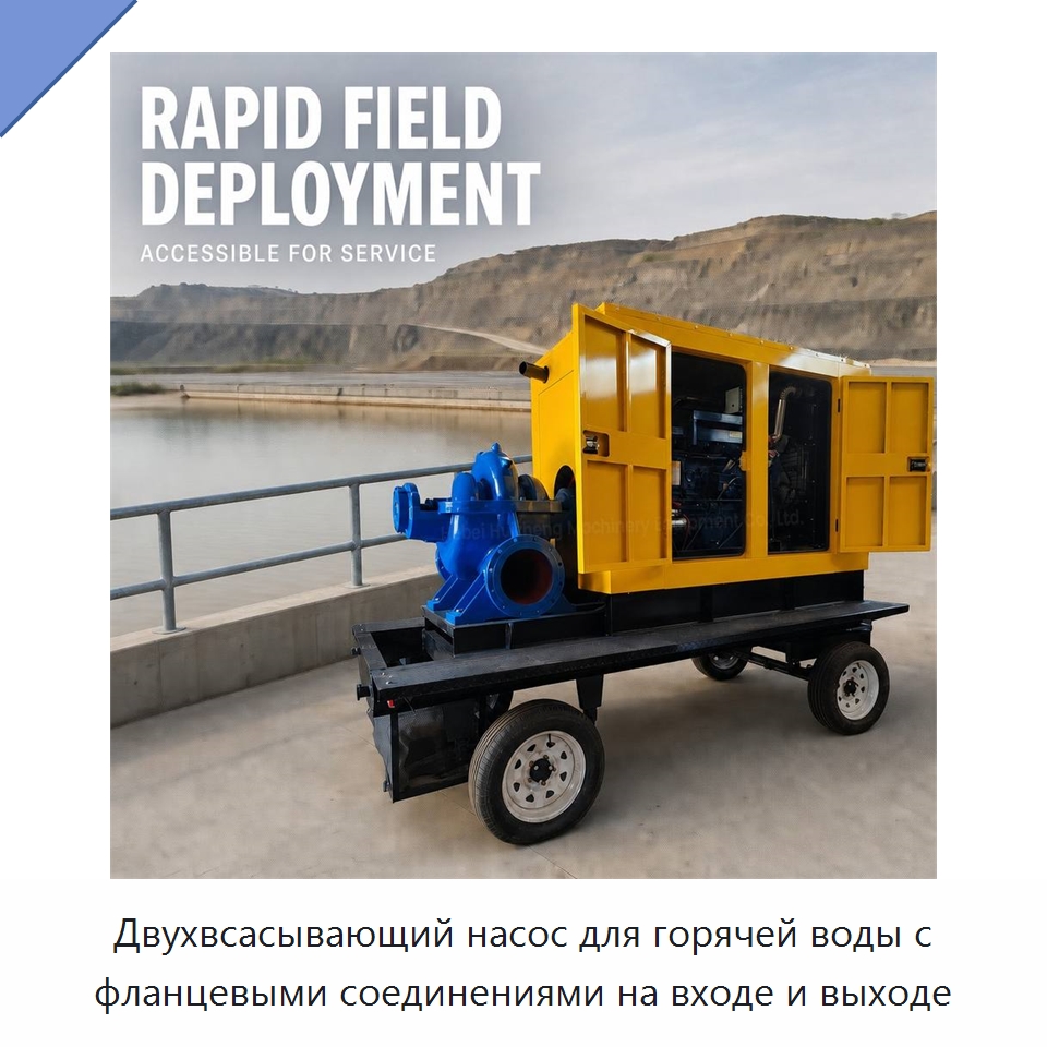 Двухвсасывающий насос для горячей воды с фланцевыми соединениями на входе и выходе — Насосы