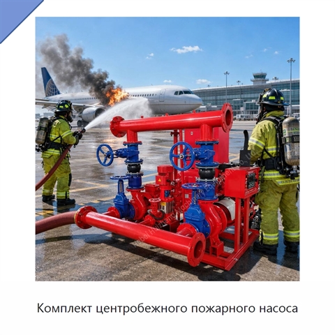 Комплект центробежного пожарного насоса