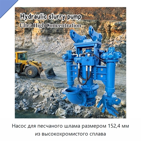 Насос для песчаного шлама размером 152,4 мм из высокохромистого сплава