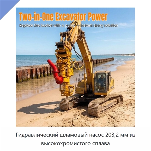 Гидравлический шламовый насос 203,2 мм из высокохромистого сплава