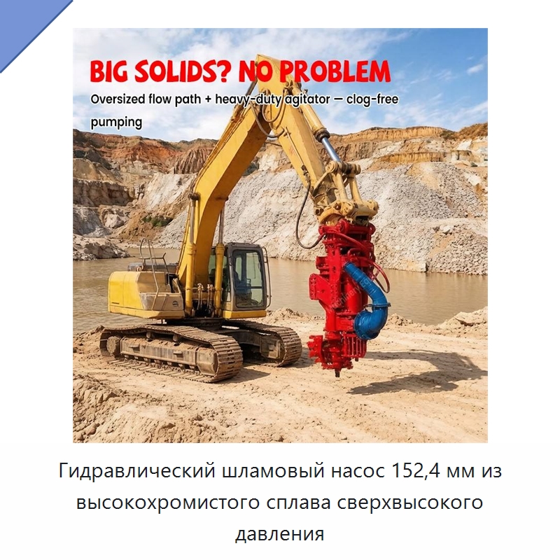 Гидравлический шламовый насос 152,4 мм из высокохромистого сплава сверхвысокого давления — Насосы