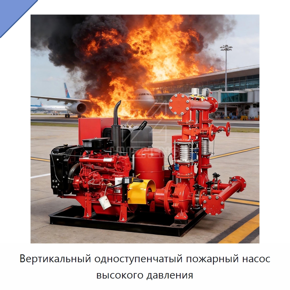 Вертикальный одноступенчатый пожарный насос высокого давления — Насосы