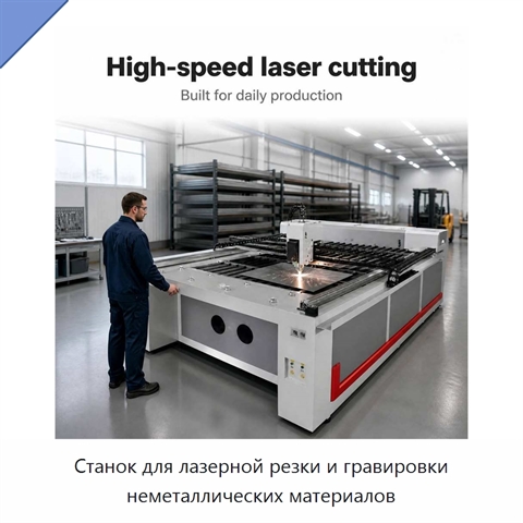 Станок для лазерной резки и гравировки неметаллических материалов