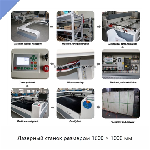 Лазерный станок размером 1600 × 1000 мм
