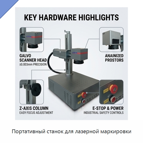 Портативный станок для лазерной маркировки — Лазерные маркировочные станки