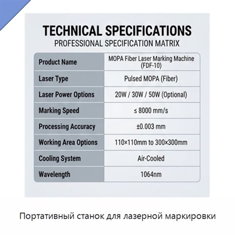 Портативный станок для лазерной маркировки