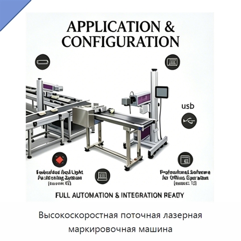 Высокоскоростная поточная лазерная маркировочная машина