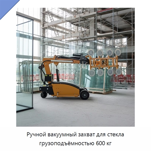 Ручной вакуумный захват для стекла грузоподъёмностью 600 кг