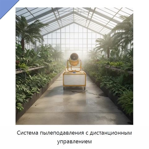 Система пылеподавления с дистанционным управлением