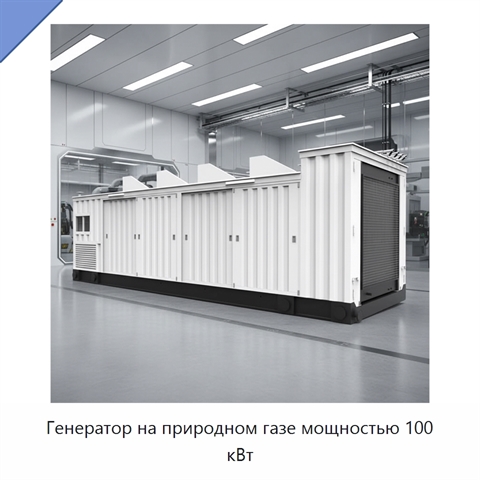 Генератор на природном газе мощностью 100 кВт