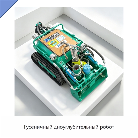 Гусеничный дноуглубительный робот