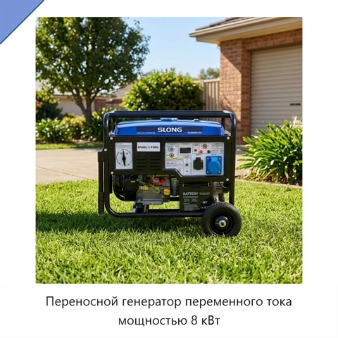 Переносной генератор переменного тока мощностью 8 кВт