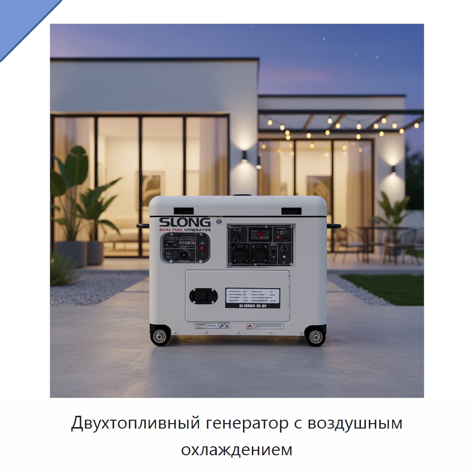 Двухтопливный генератор с воздушным охлаждением — Газотурбинные генераторы