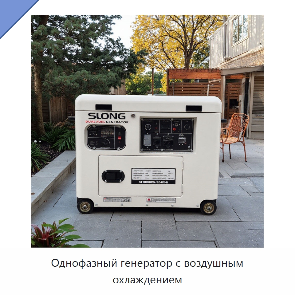Однофазный генератор с воздушным охлаждением — Газотурбинные генераторы