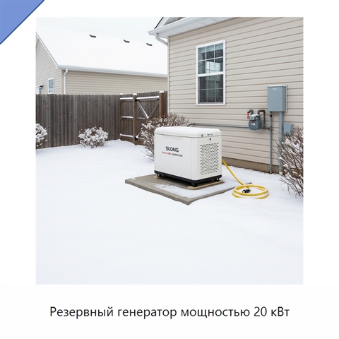 Резервный генератор мощностью 20 кВт