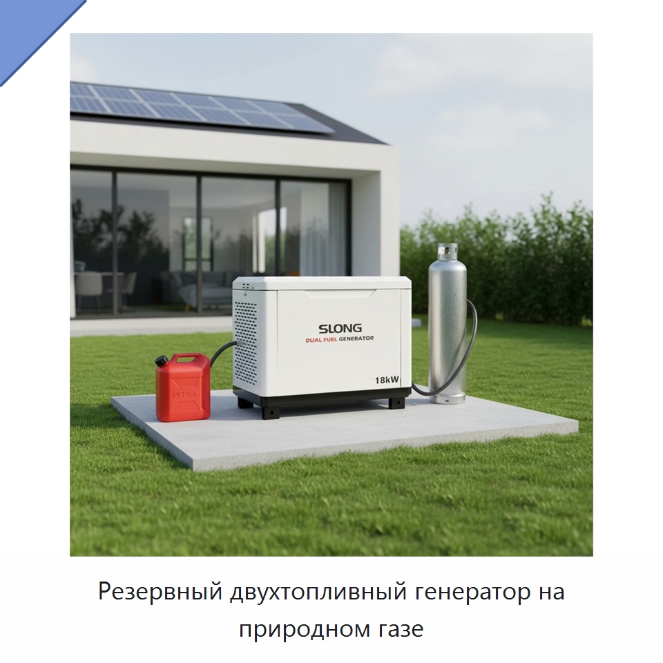 Резервный двухтопливный генератор на природном газе — Бензиновые генераторы