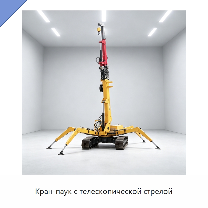 Кран-паук с телескопической стрелой — Краны