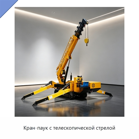 Кран-паук с телескопической стрелой