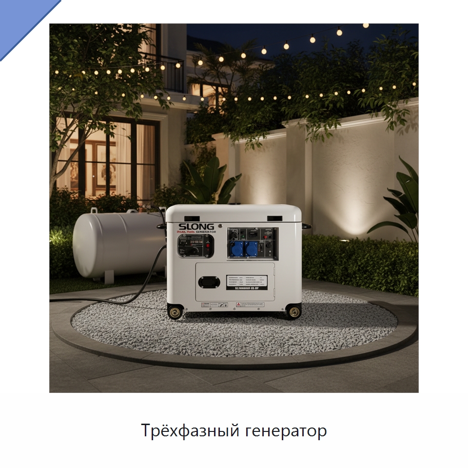 Трёхфазный генератор — Бензиновые генераторы