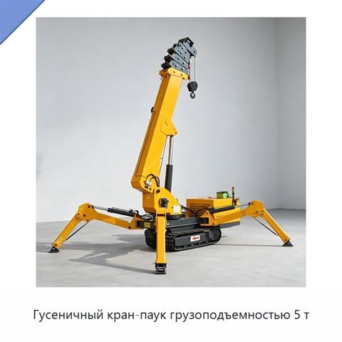 Гусеничный кран-паук грузоподъемностью 5 т