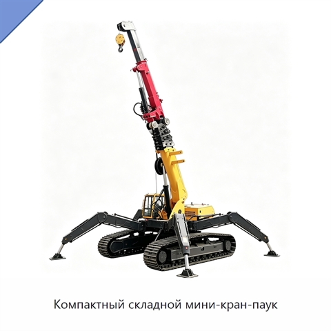Компактный складной мини-кран-паук