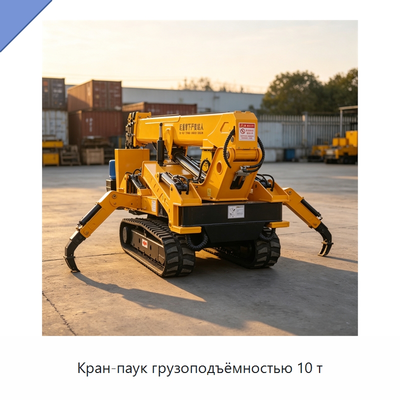 Кран-паук грузоподъёмностью 10 т — Краны
