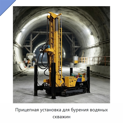 Прицепная установка для бурения водяных скважин