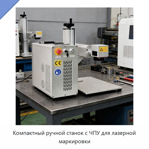 Компактный ручной станок с ЧПУ для лазерной маркировки
