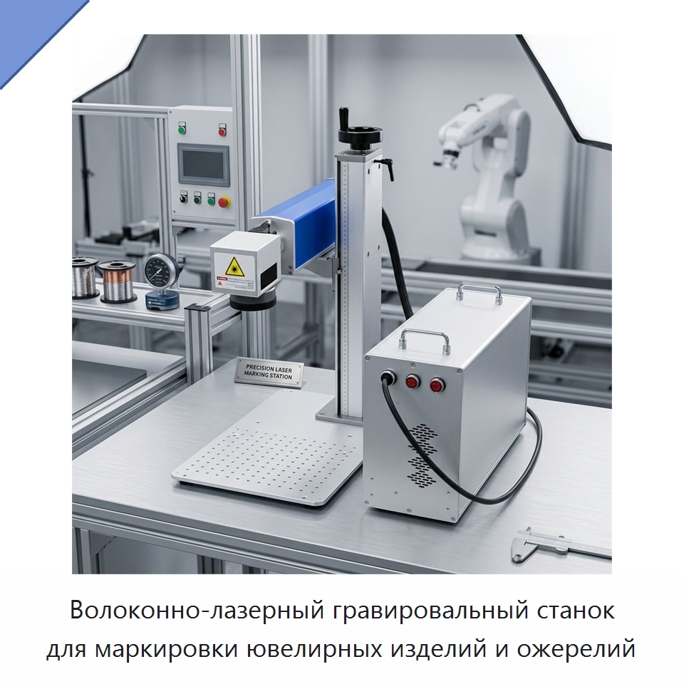 Волоконно-лазерный гравировальный станок для маркировки ювелирных изделий и ожерелий — Лазерные маркировочные станки