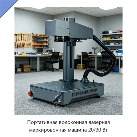 Портативная волоконная лазерная маркировочная машина 20/30 Вт