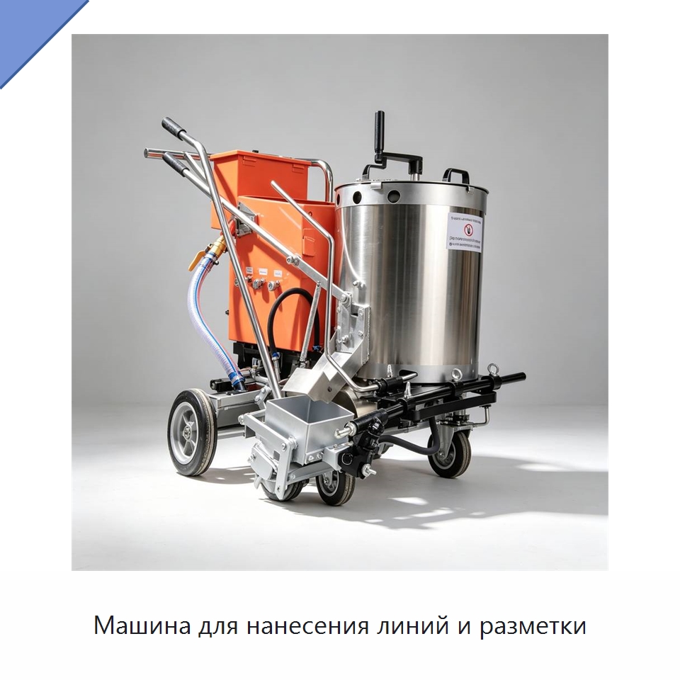 Машина для нанесения линий и разметки — Дорожная техника