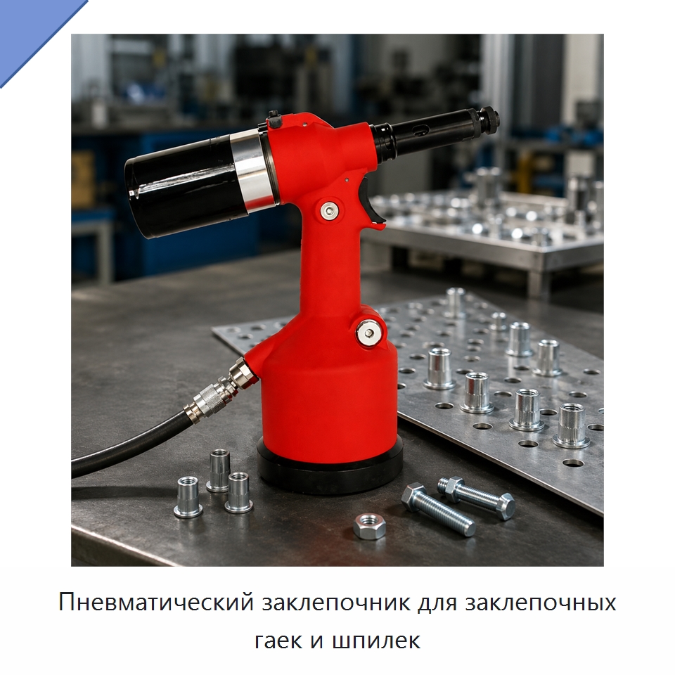 Пневматический заклепочник для заклепочных гаек и шпилек — Специальный пневматический инструмент