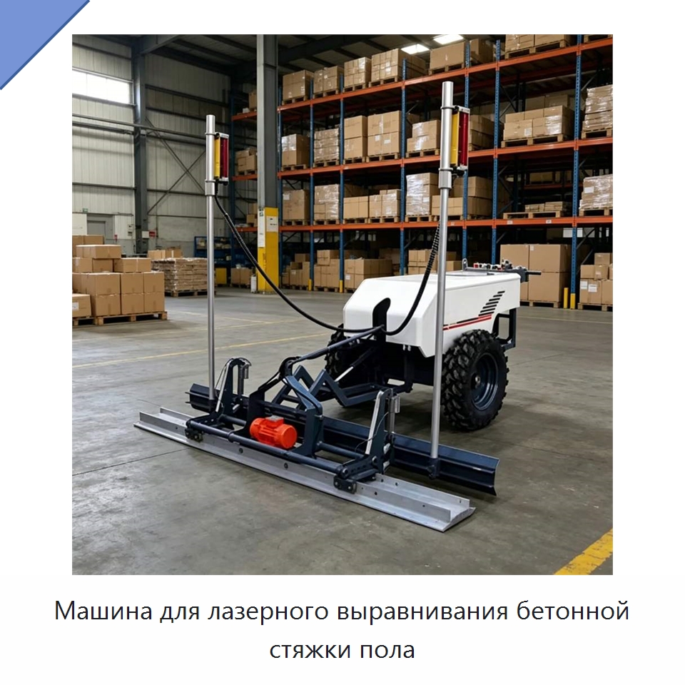 Машина для лазерного выравнивания бетонной стяжки пола — Специальная строительная техника
