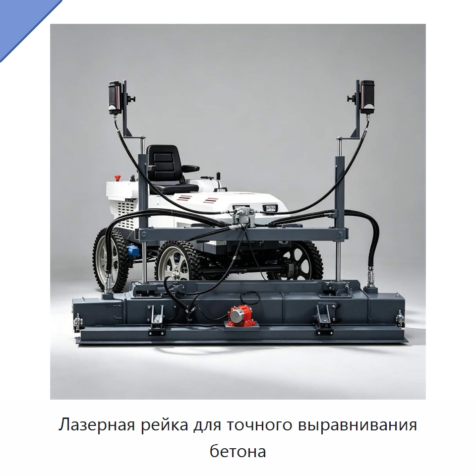 Лазерная рейка для точного выравнивания бетона — Специальная строительная техника