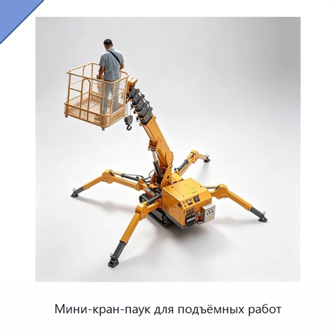Мини-кран-паук для подъёмных работ
