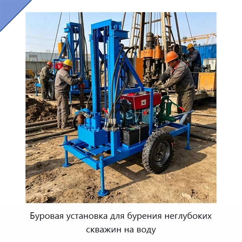 Буровая установка для бурения неглубоких скважин на воду