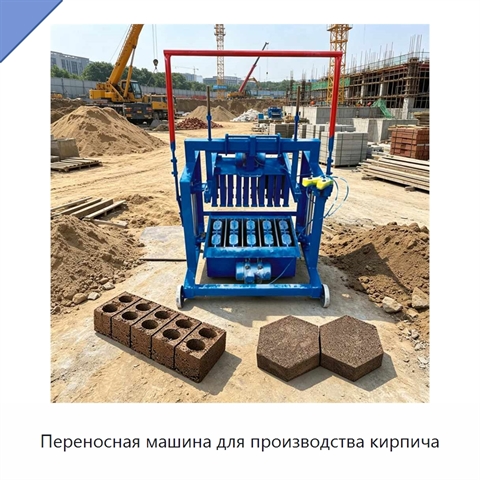 Переносная машина для производства кирпича