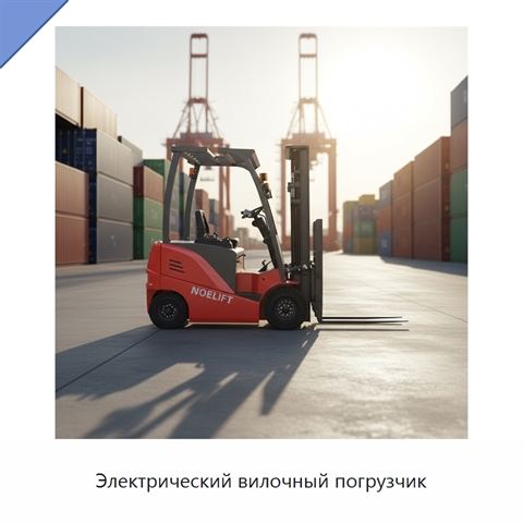 Электрический вилочный погрузчик