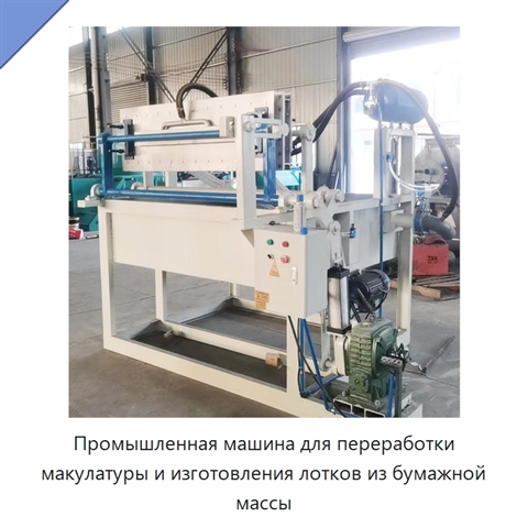 Промышленная машина для переработки макулатуры и изготовления лотков из бумажной массы