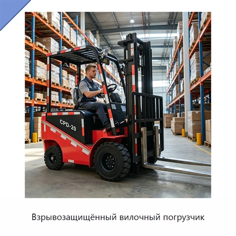 Взрывозащищённый вилочный погрузчик