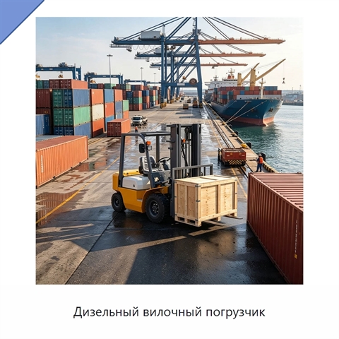 Дизельный вилочный погрузчик